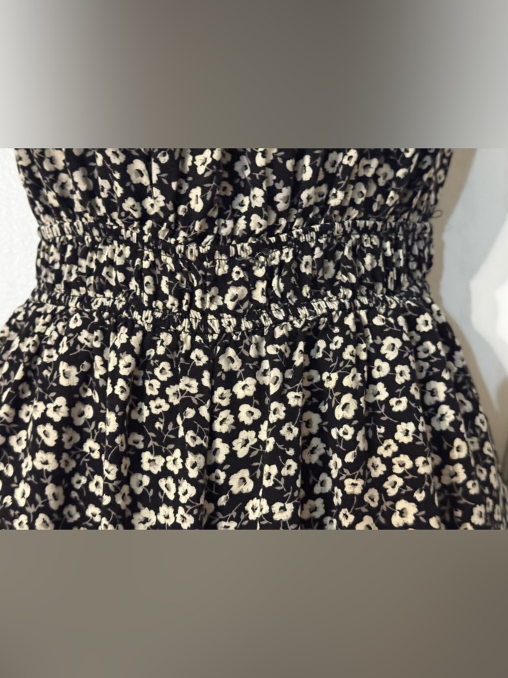 miami Black Floral Tie-Shoulder Wide Leg Jumpsuit - Picture 6 of 11